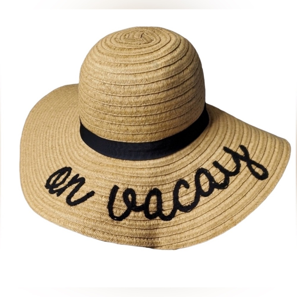 Women's Tan Sun Hat with Black Band